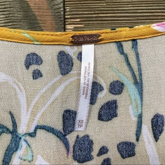 Free People Bella Printed Tunic in Yellow Combo - Picture 8 of 9